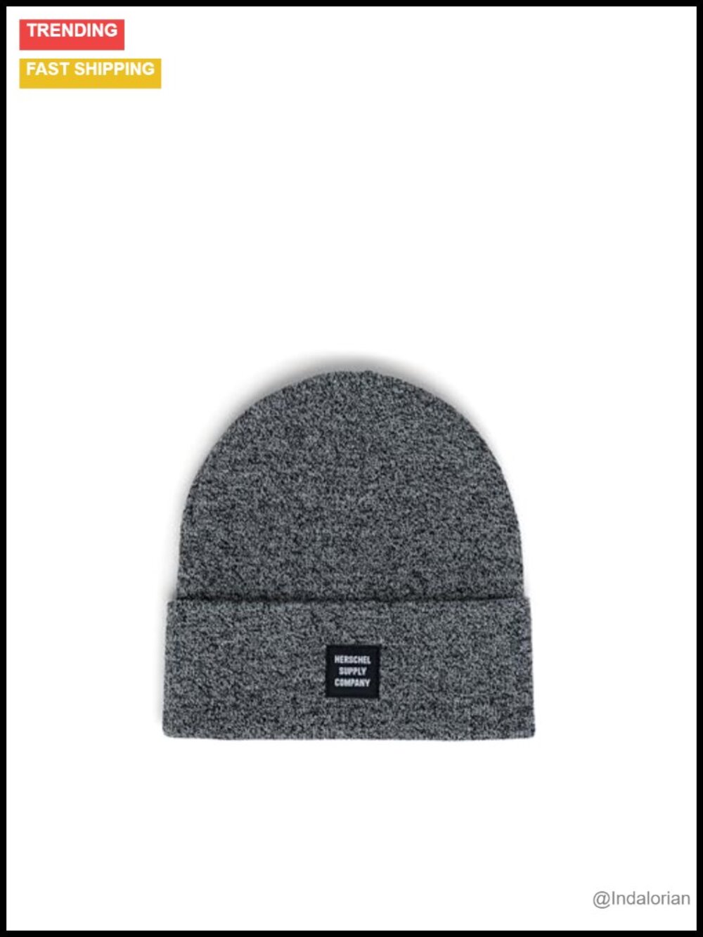 Rib Knit Cuffed Beanie Hat 100% Acrylic Winter Warm Skull Cap